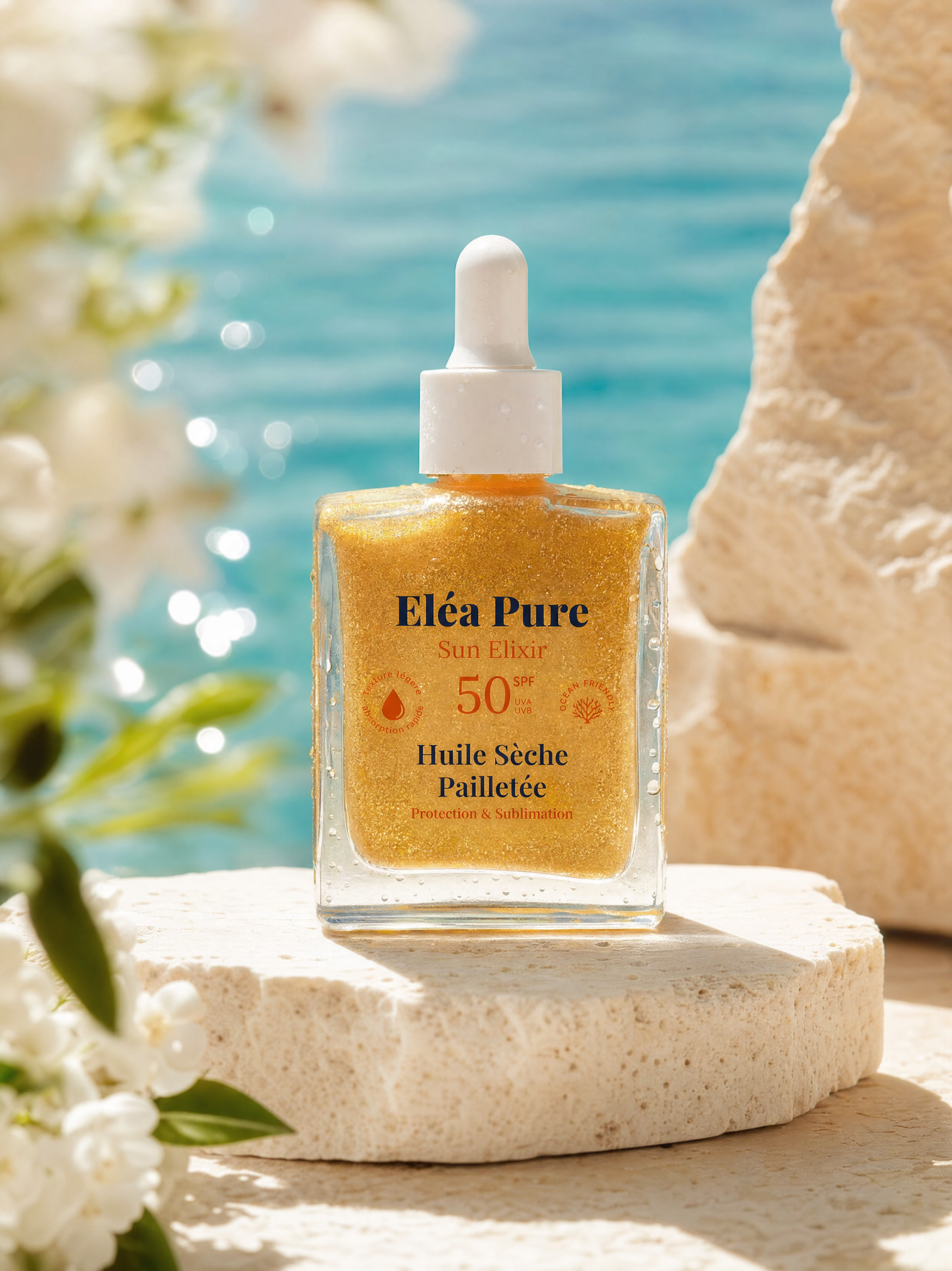 Huile Sèche Pailletée SPF50